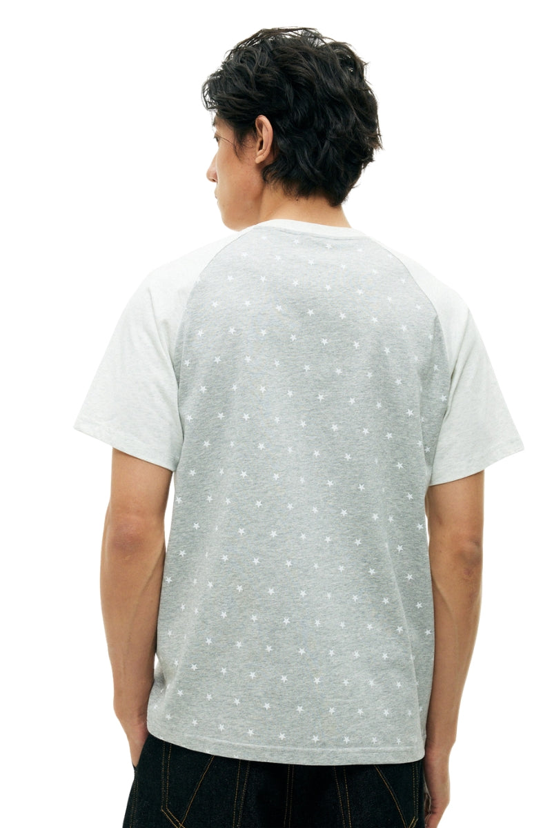 MEDM All Over Star Heart Print Couple Tee