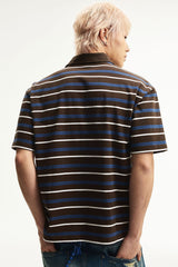 MEDM Shell Embroidery Stripe Couple Tee