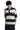 Dangerouspeople DSP Hollow‑Out Embroidery Spliced Stripe Loose Polo Tee