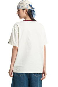 DangerousPeople DSP Pony Series Knot Flocked Letter Tee
