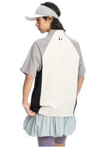 Dangerouspeople DSP Panel‑Stand‑Collar Retro Sorona Sports Top