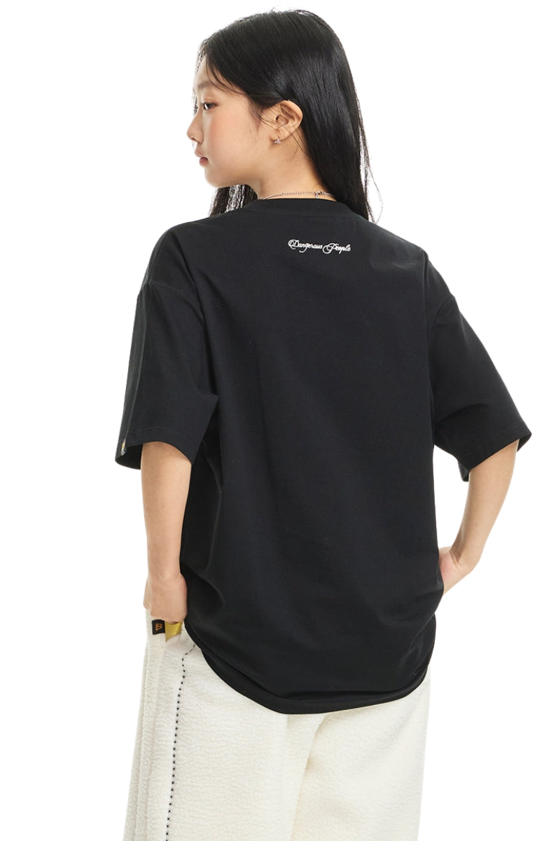 DangerousPeople DSP Horseshoe Embroidery Sorona T‑Shirt