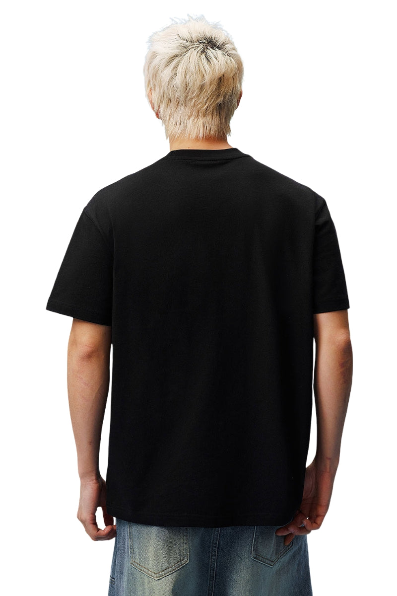 MEDM Star Beaded Camo Oversized Couple Summer Tee