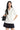 DangerousPeople DSP Women's Loose‑Fit Rose Logo Polo Shirt