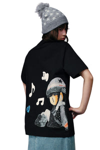 MEDM x NEWMASUS Back-to-Back Letter Couple Tee