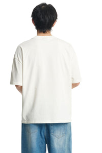 DangerousPeople DSP Pony Series Color‑Block Money‑Luck Pony Loose Tee