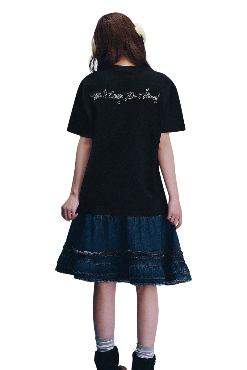 MEDM x Iria's Mailbox Sky Crack Glitter Logo Tee