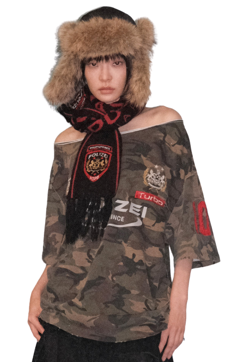 Masonprince  Camouflage Inclusive Knitted Top