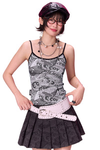 BJHG × The Powerpuff Girls Women Vintage Y2K Spaghetti Strap Cami Top