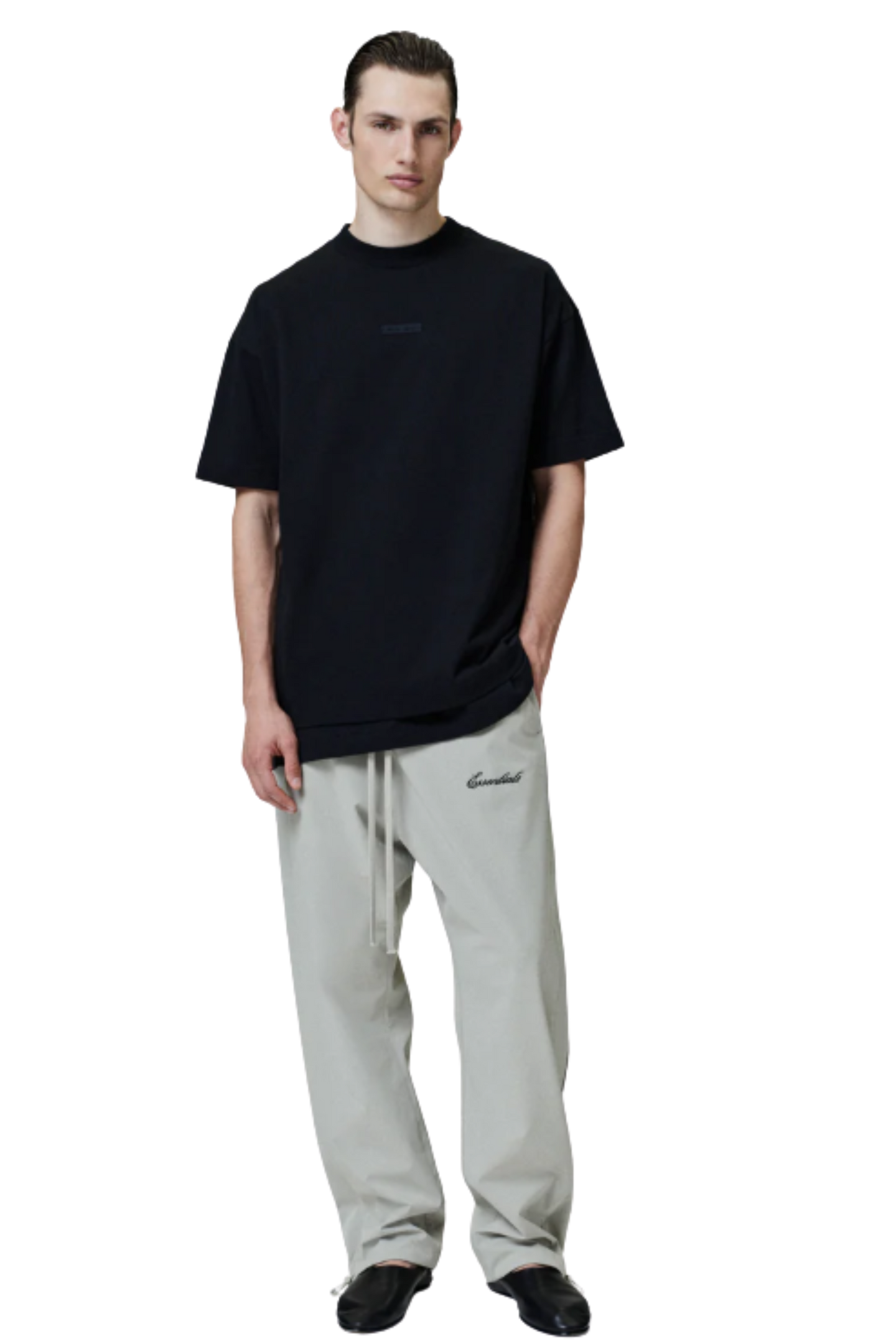 [Smaller Cutting] SS25 Essentials Fear Of God Classic Fit Tee JET BLACK