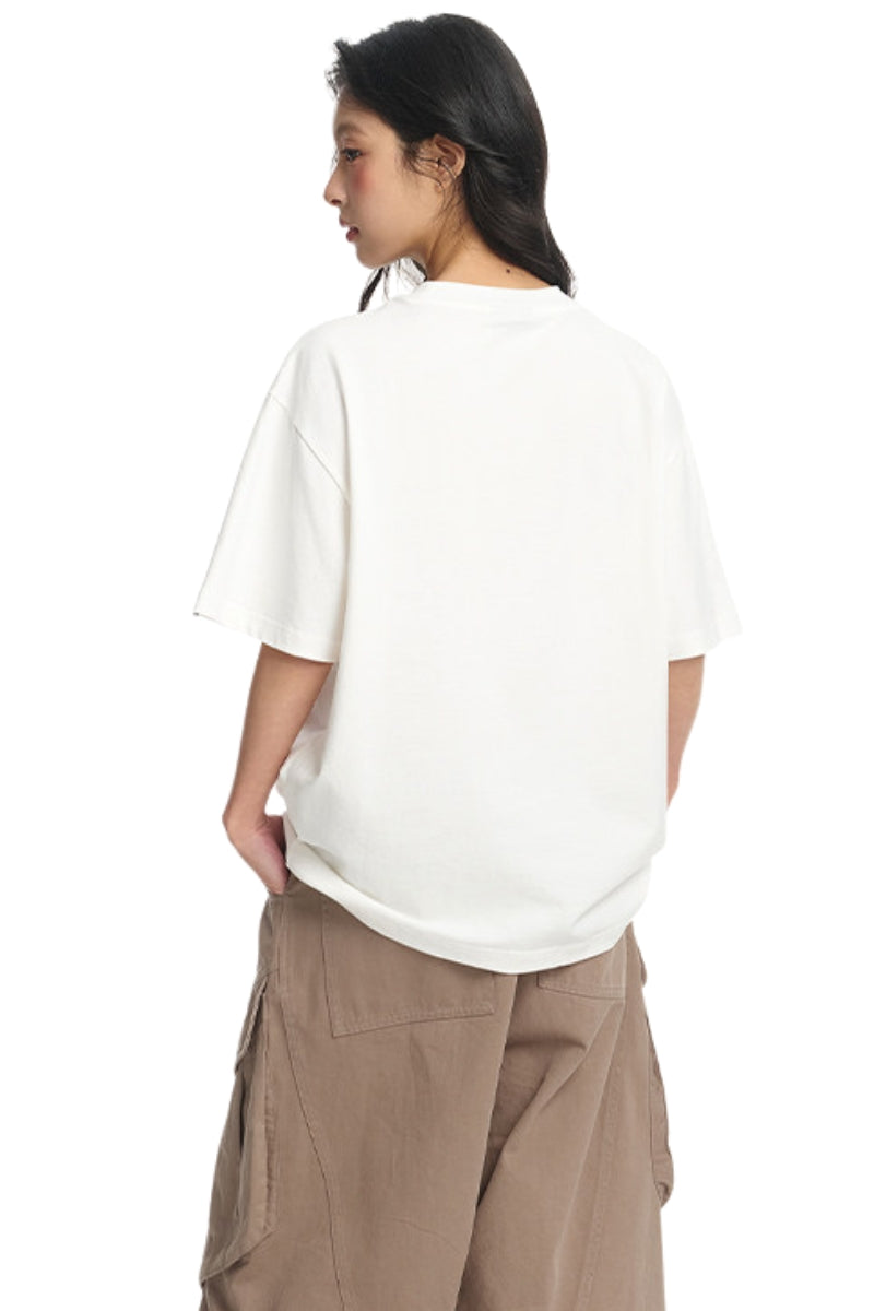 Dangerouspeople DSP Graffiti Lanyard D‑Tag Loose Drop‑Shoulder Heavyweight Tee