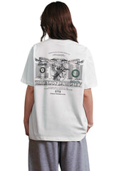 MEDM Vintage Dollar Back Graphic Unisex Streetwear Tee