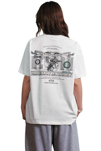 MEDM Vintage Dollar Back Graphic Unisex Streetwear Tee