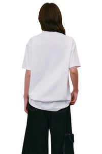 MEDM Jewel Letter Heat Set Print Sorona Cooling Sun Protection Couple Tee