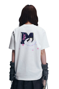 MEDM x Iria's Mailbox Sky Crack Glitter Logo Tee