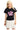 DangerousPeople DSP Glitter Mini‑D Print Tee Slim Fit Sweet‑Cool Women T‑Shirt