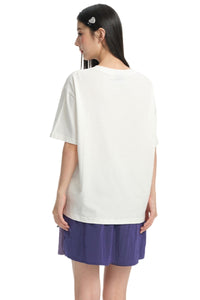 Dangerouspeople DSP Small‑D Note Metal Chain Loose Streetwear T‑Shirt