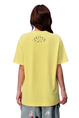 MEDM 3D Logo Embroidery Contrast Color Cooling Crew Neck Tee
