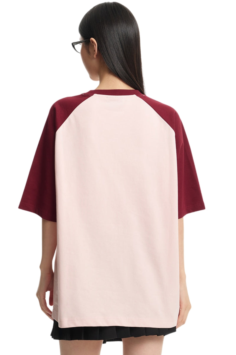 Dangerouspeople DSP Color‑Block Small‑D Knight Sorona Raglan Tee