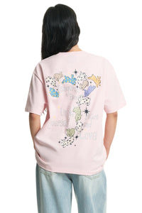 Dangerouspeople DSP Fairytale Plush Rabbit Print Loose Couple Tee