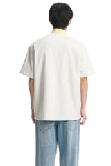 Dangerouspeople DSP Embroidered Flower Pocket Loose Cotton Tee