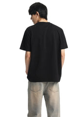 Dangerouspeople｜Popcorn Patch‑Pocket Loose Versatile T‑Shirt