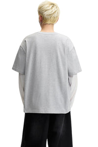 Dangerouspeople DSP Dog Patch Embroidered Loose Short Sleeve Tee