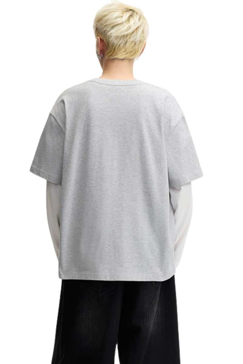 Dangerouspeople DSP Dog Patch Embroidered Loose Short Sleeve Tee