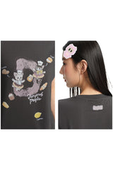 Dangerouspeople DSP Playful Dessert Print Fitted Women's Cool‑Touch T‑Shirt
