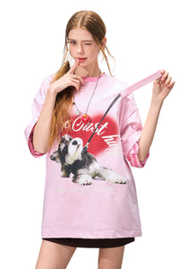 BJHG Unisex Retro Graphic‑Print Quick‑Dry Couple Short‑Sleeve Tee