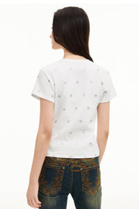 MEDM Graffiti Star Print Raglan Tee