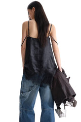 MASONPRINCE Raw Edge Lace Acetate Slip Dress