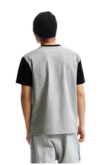MEDM Blurry Pony Print Glitter Stars Crew Neck T-shirt