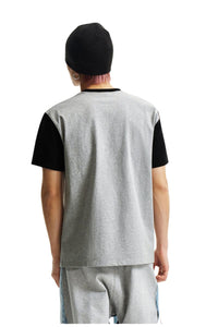 MEDM Blurry Pony Print Glitter Stars Crew Neck T-shirt