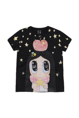 MEDM x Iria Mailbox Star Snow Lady Print Women Tee