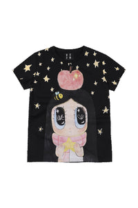 MEDM x Iria Mailbox Star Snow Lady Print Women Tee