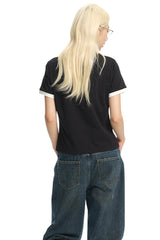 DangerousPeople｜Color‑Block Letter Print Sorona Cool‑Touch Women’s T‑Shirt