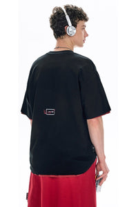 BJHG Summer Loose Couple T‑Shirt American Street Style Letter Print Short Sleeve Top