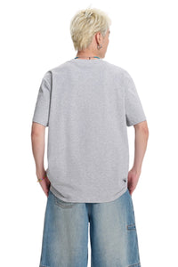 Dangerouspeople DSP Running D Print Drop‑Shoulder Casual T‑Shirt