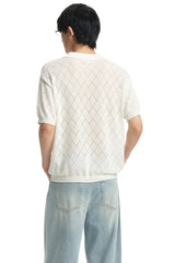 Dangerouspeople DSP Puzzle Icon Knit Polo Loose Cool‑Touch Unisex Shirt
