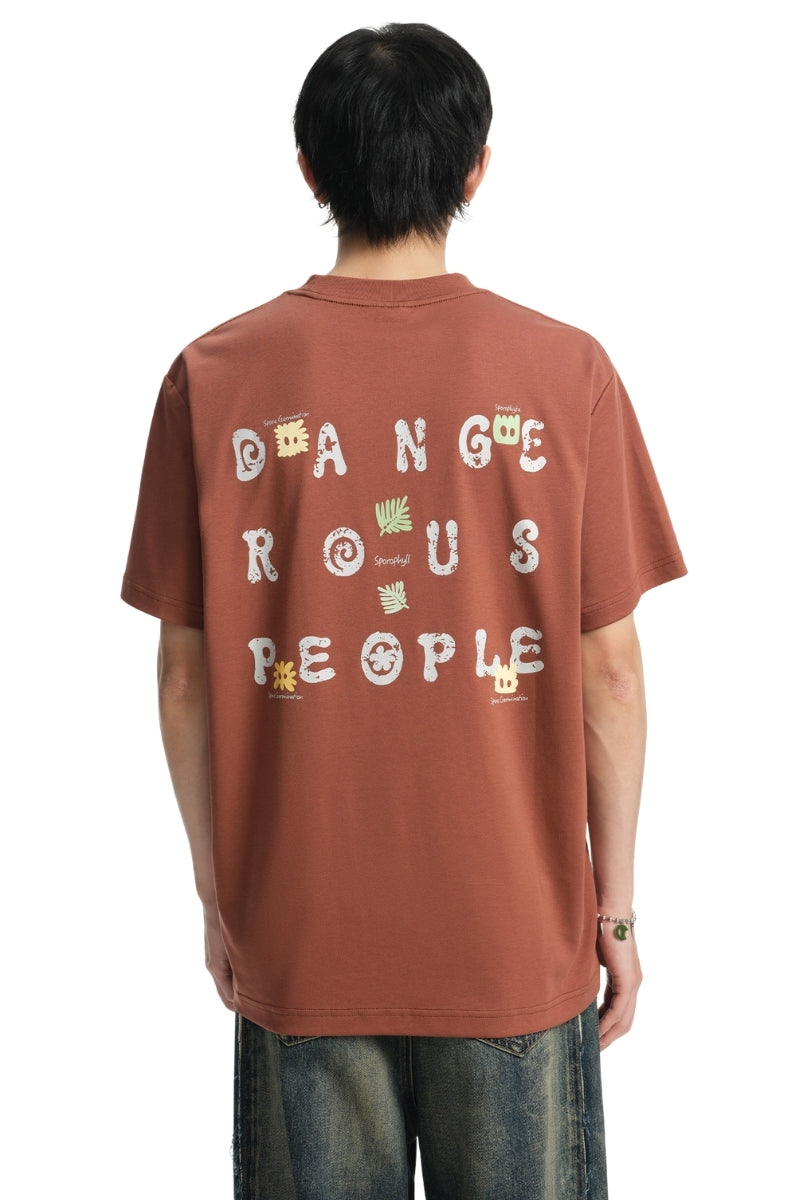Dangerouspeople DSP Letter Plant Print Cool‑Touch Unisex T‑Shirt