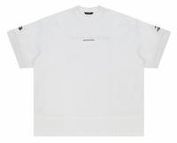 Masonprince  Double Golden Divide Knitted Round-Neck Short T-Shirt