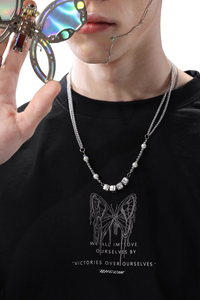 BJHG 3M Reflective Butterfly Embroidery Tee