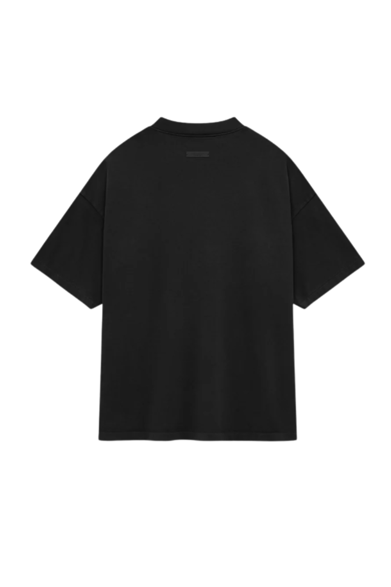 Fear Of God Essentials FW24 Heavy Jersey Crewneck STATE Tee BLACK NAVY Oversize [125BT242000F]
