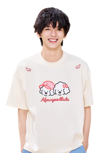 AFGK x Tombania Floral Viewing Puppy Tee