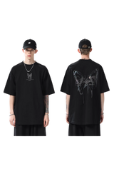 BJHG 3M Reflective Butterfly Embroidery Tee