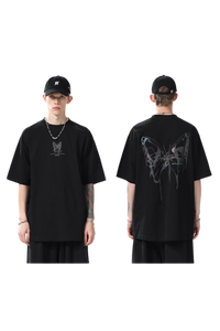 BJHG 3M Reflective Butterfly Embroidery Tee