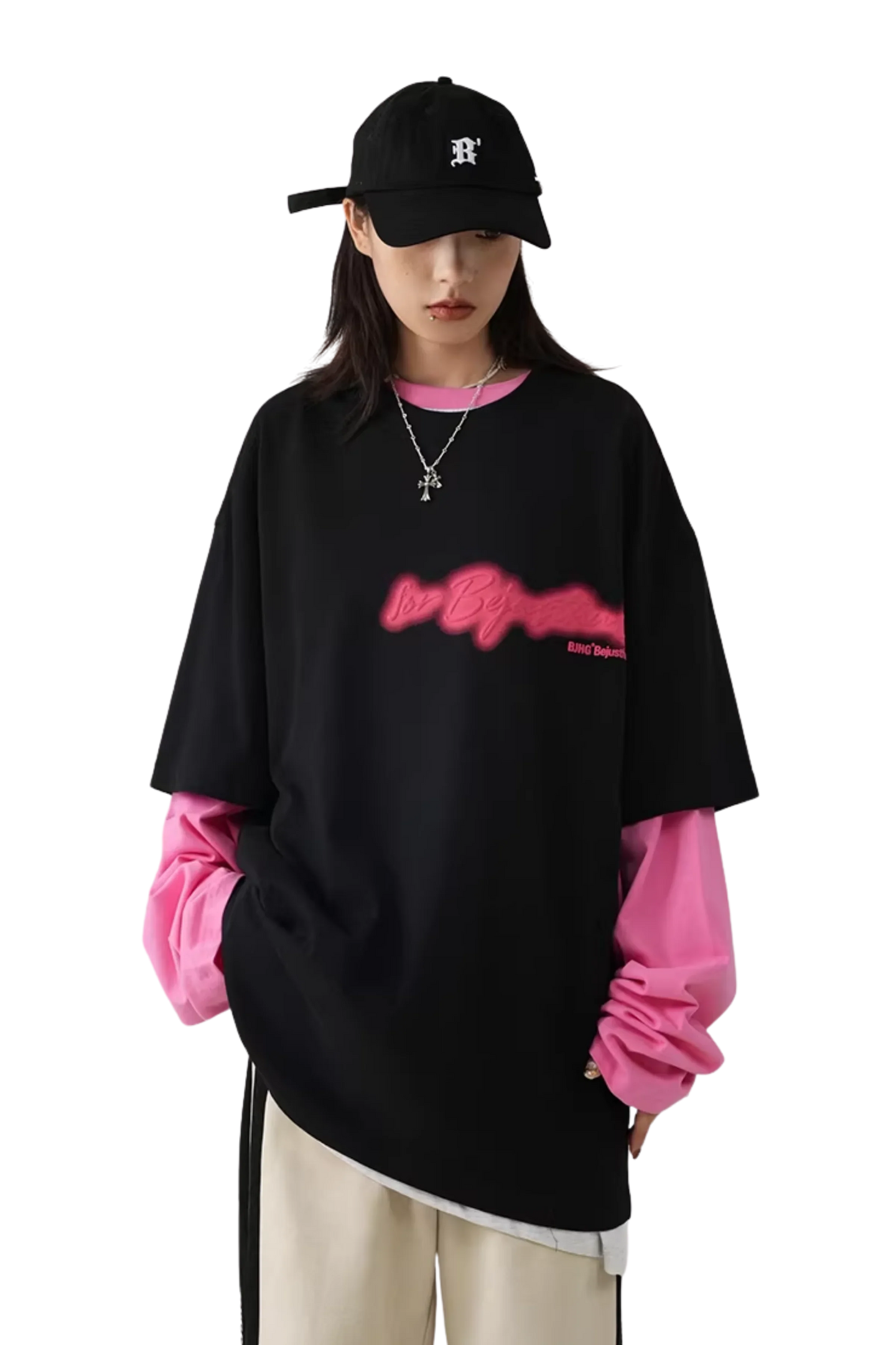 BJHG Pink Print Tee