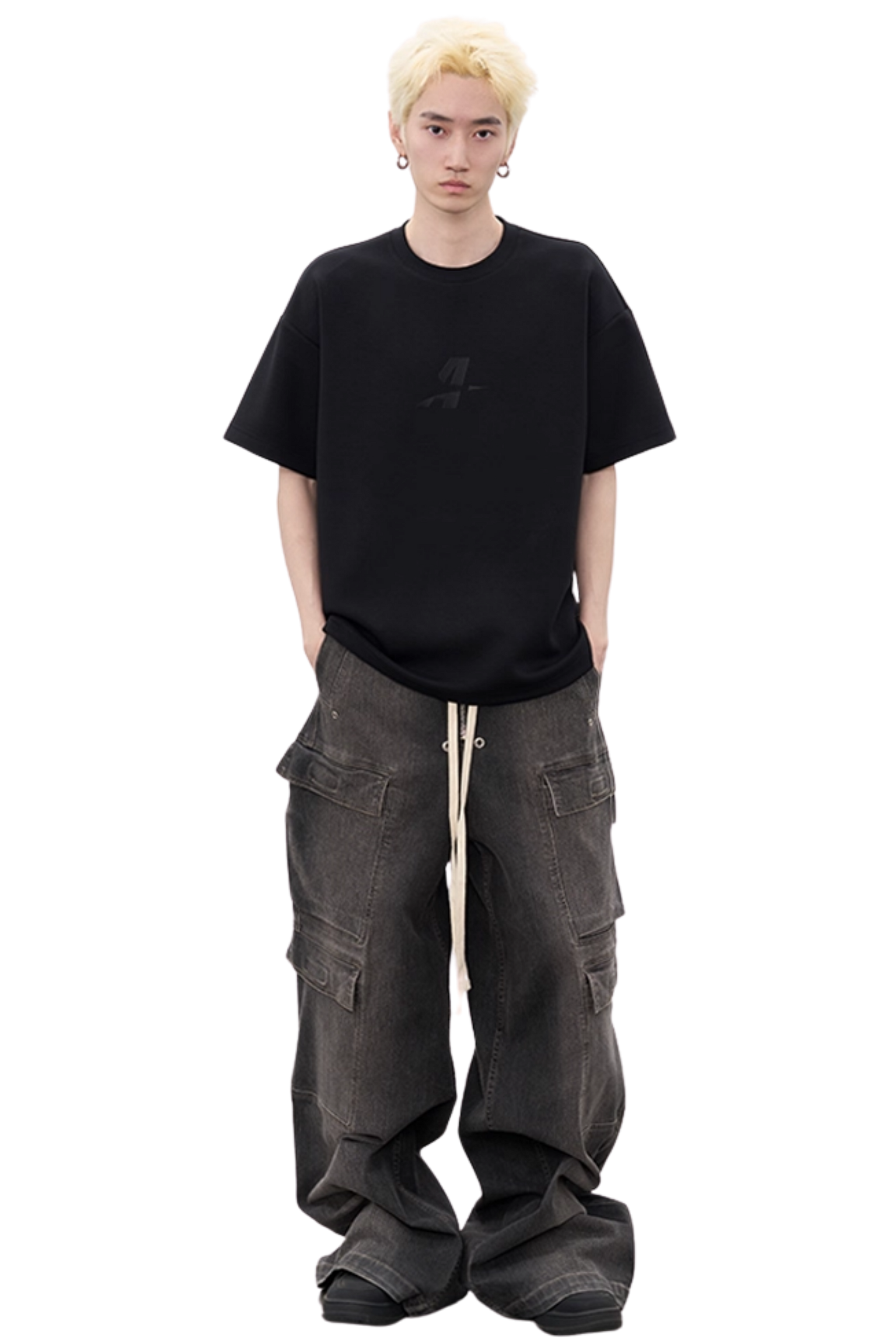 AFGK Letter A Embroidery Breathable Tee