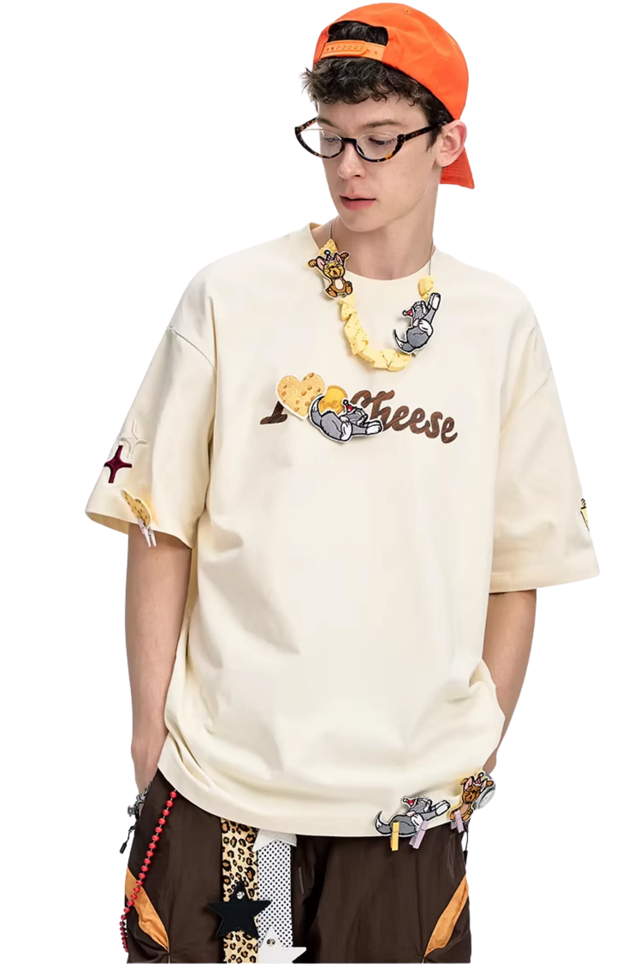 BJHG x Tom & Jerry Love Cheese Sticker Tee